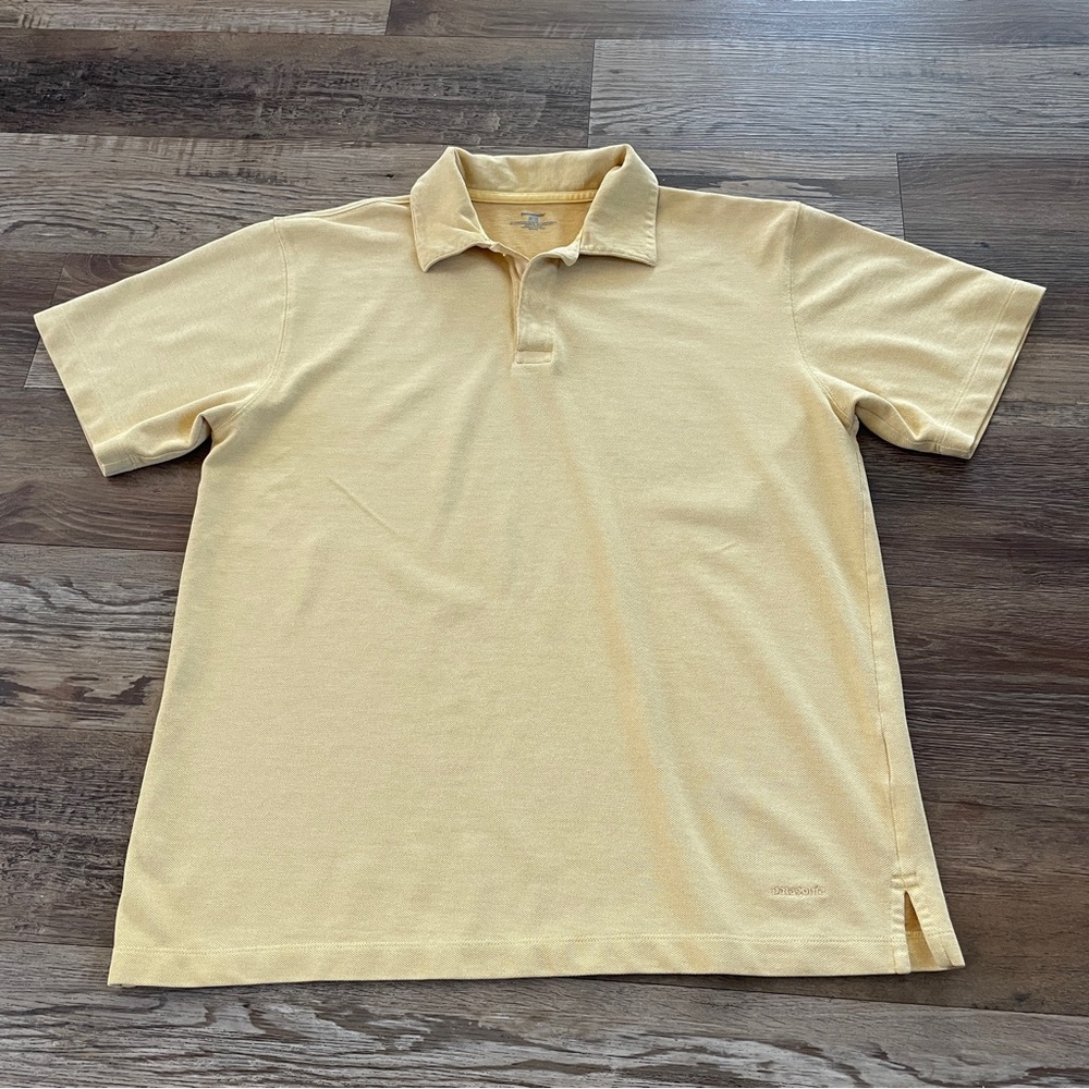 Patagonia yellow polo shirt Medium